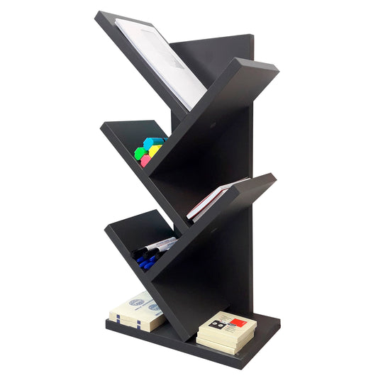 Estantería Mod. árbol. Blanco, Grafito, Gris. FSC® - Henor