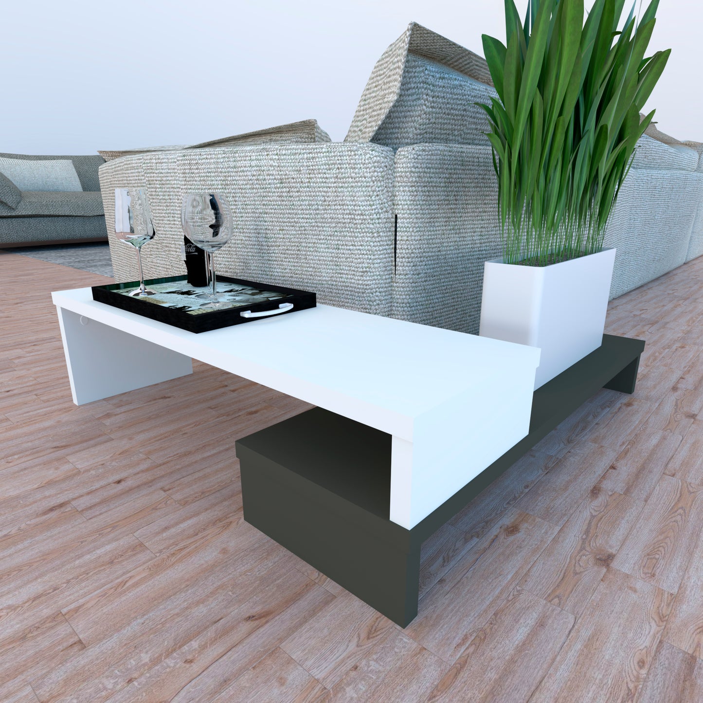 Mueble TV Escalera Personalizado Custom - Henor