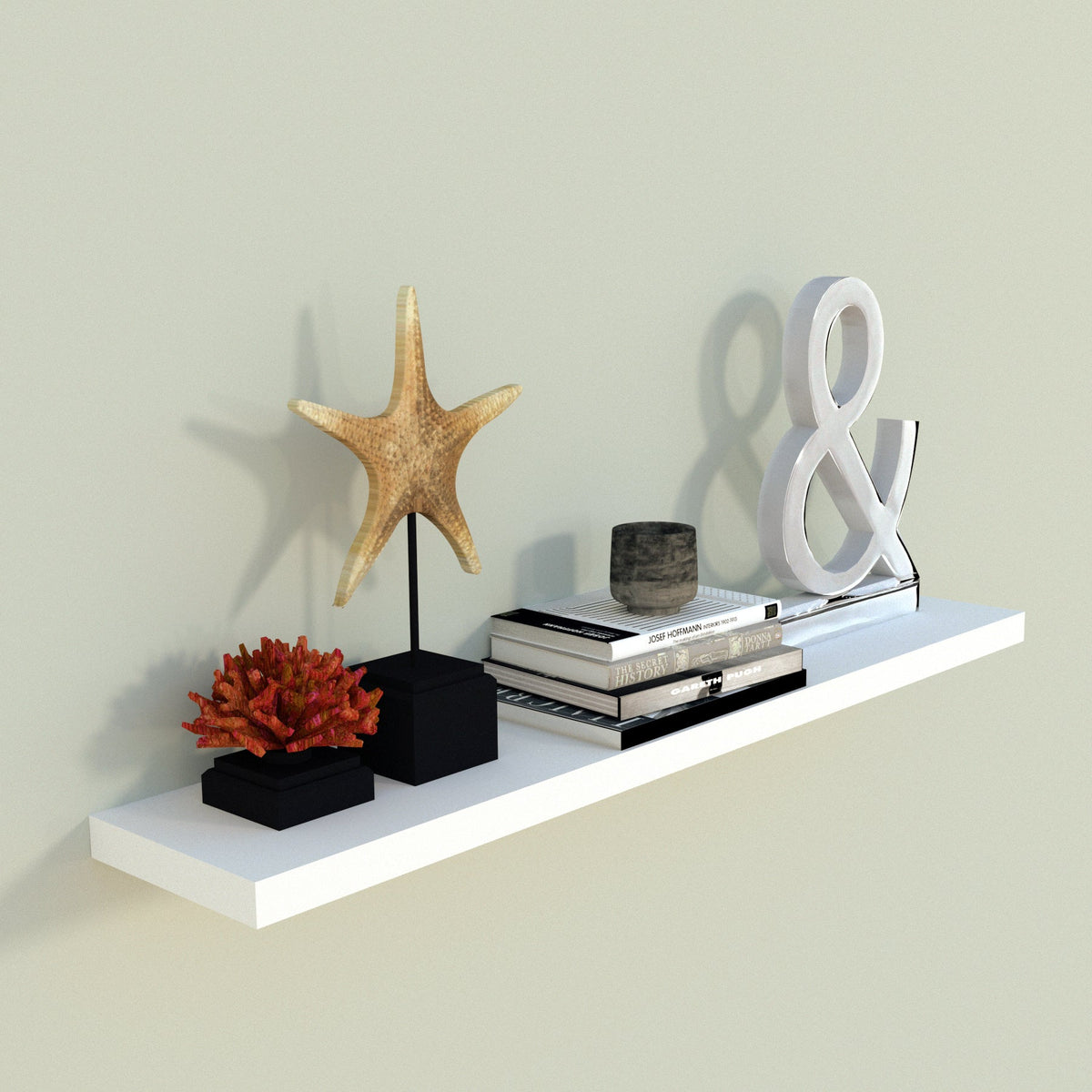 Balda Pared Blanca con herraje oculto. - Henor Mobiliario