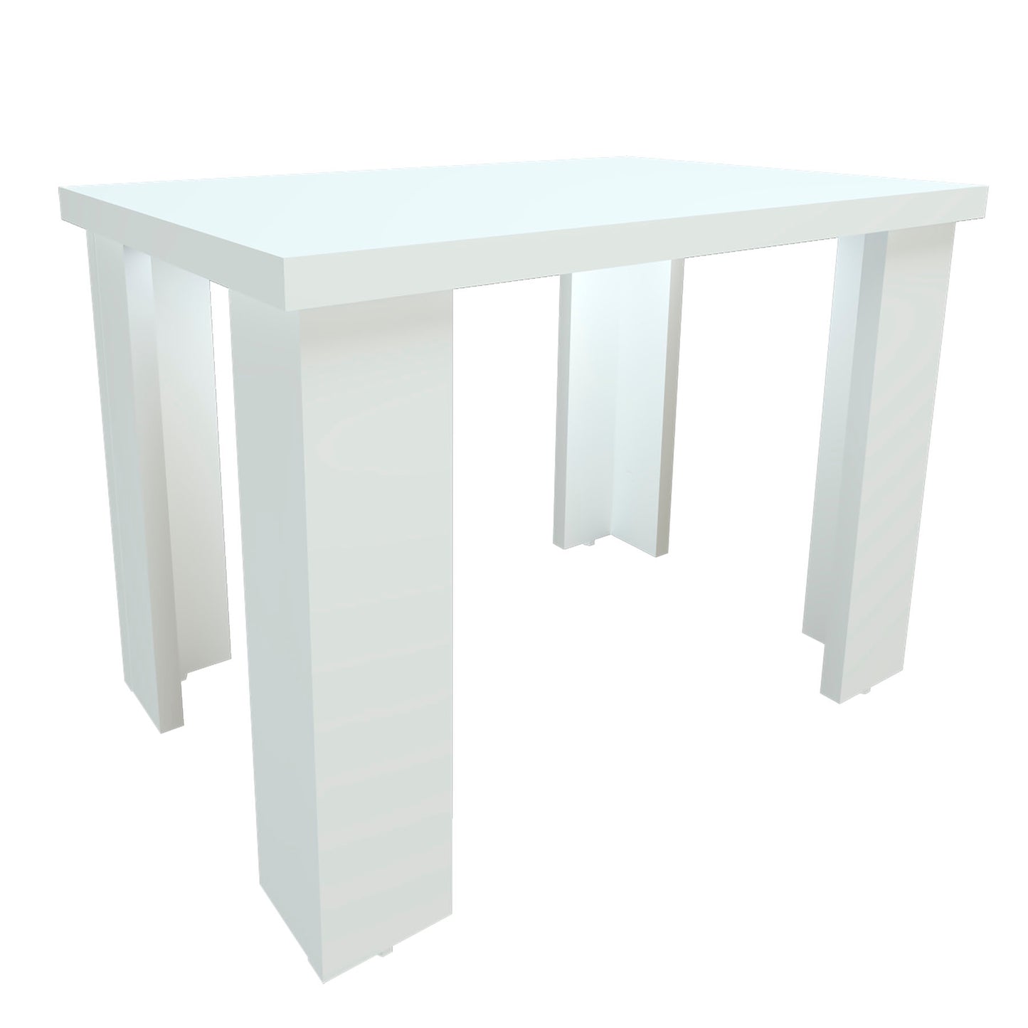 Mesa Baja Madera 40/120 x 40 x 44 cm Blanco Grafito - Henor Mobiliario