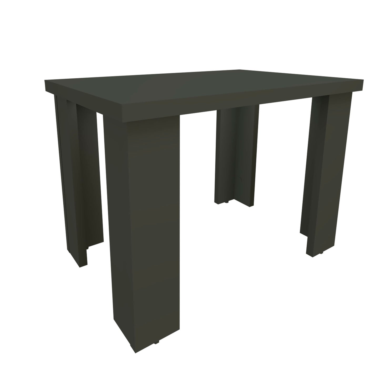 Mesa Baja Madera 40/120 x 40 x 44 cm Blanco Grafito - Henor Mobiliario
