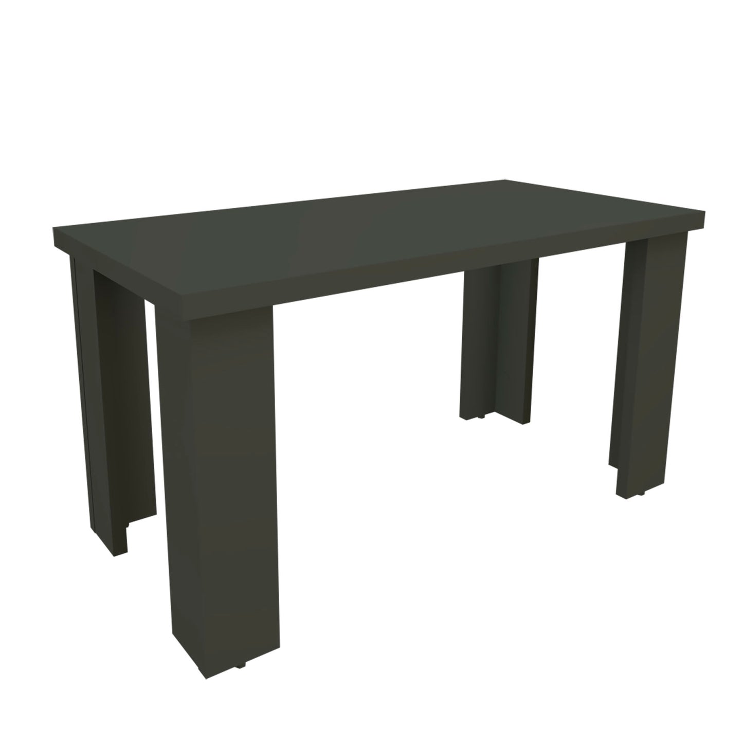 Mesa Baja Madera 40/120 x 40 x 44 cm Blanco Grafito - Henor Mobiliario