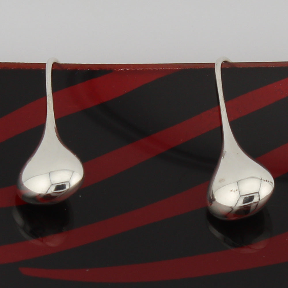 Pendientes Gota. con cierre hippy en Plata de Ley S925. PD2316808P - Henor