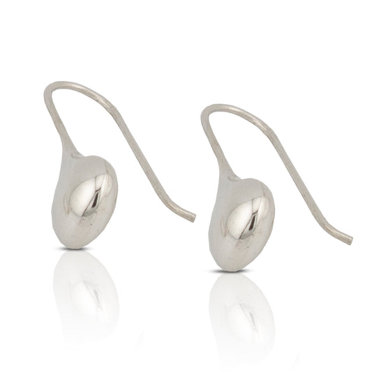 Pendientes Gota. con cierre hippy en Plata de Ley S925. PD2316808P - Henor