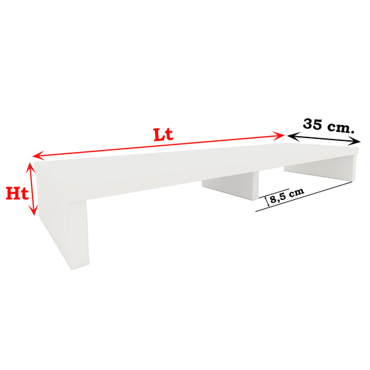 Custom Elevador Tv Doble Madera Personalizado - Henor