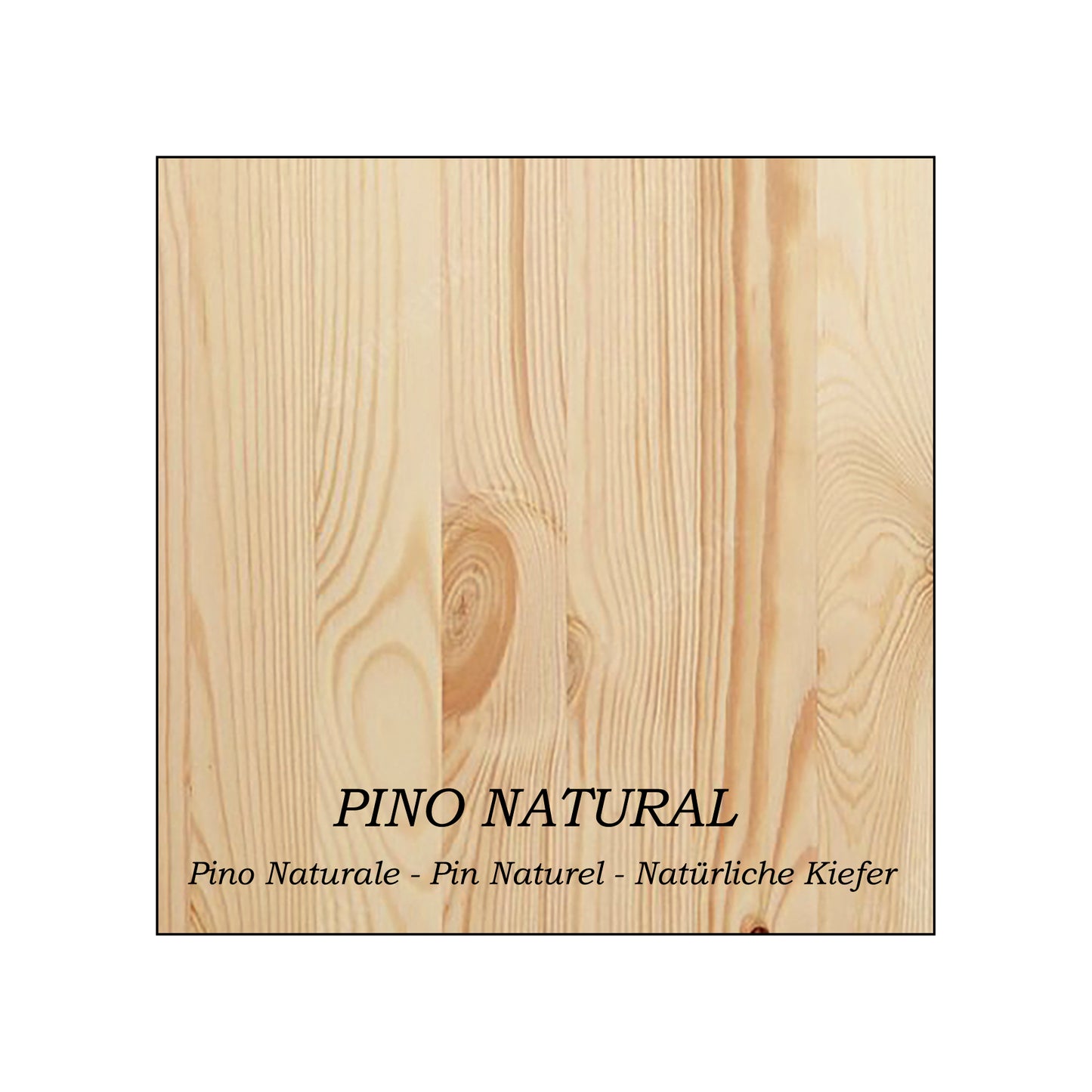Balda pared Pino natural con herraje oculto Carga 20/30 kg. - Henor