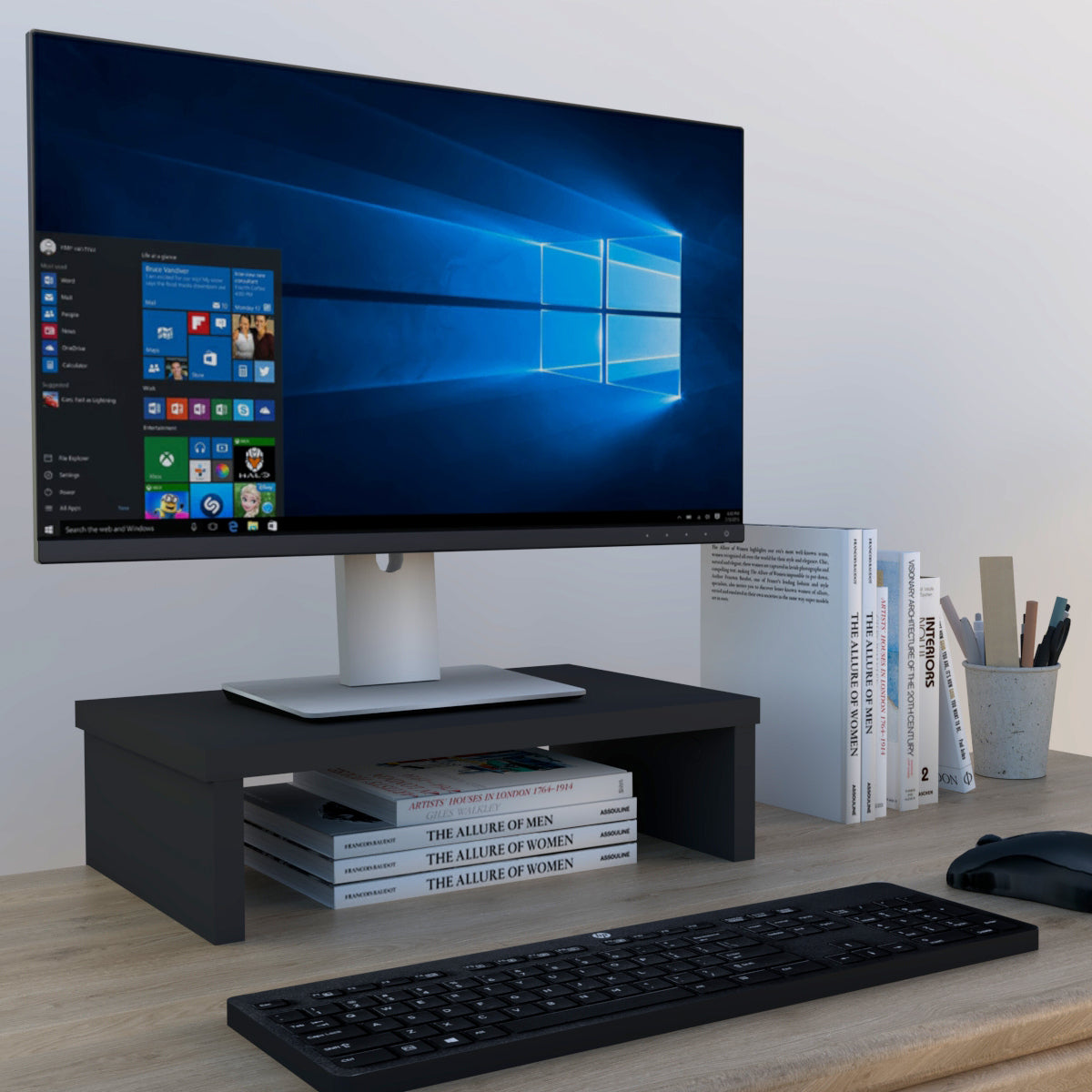 Monitor- oder TV-Riser-Unterstützung 42-100 x 26,5 x 12 cm.