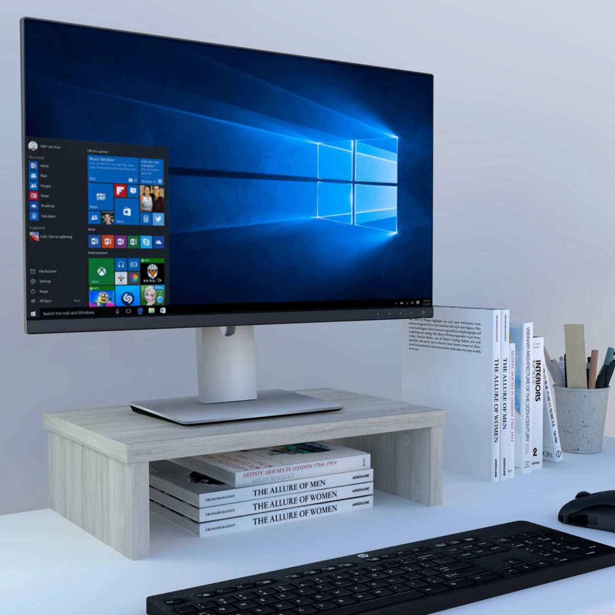Monitor- oder TV-Riser-Unterstützung 42-100 x 26,5 x 12 cm.