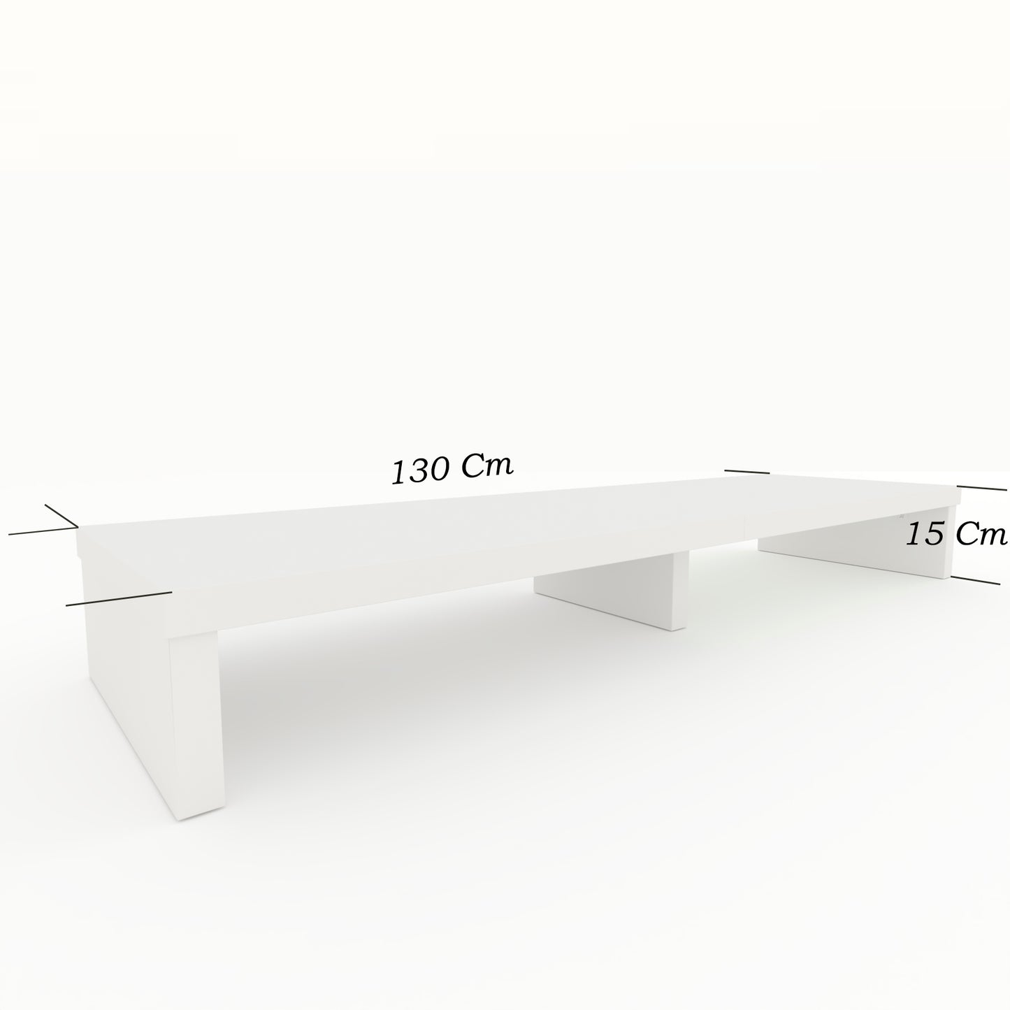 Elevador Doble TV de Madera 120-180 x 35 x 15 cm Soporta +100 Kg. - Henor
