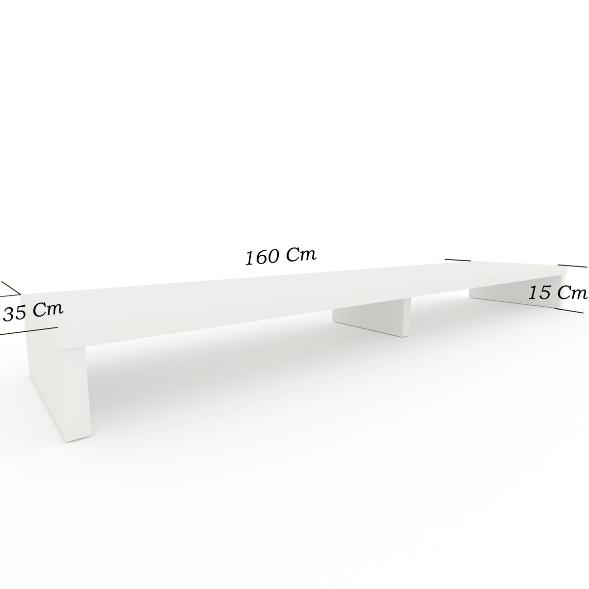 Elevador Doble TV de Madera 120-180 x 35 x 15 cm Soporta +100 Kg. - Henor