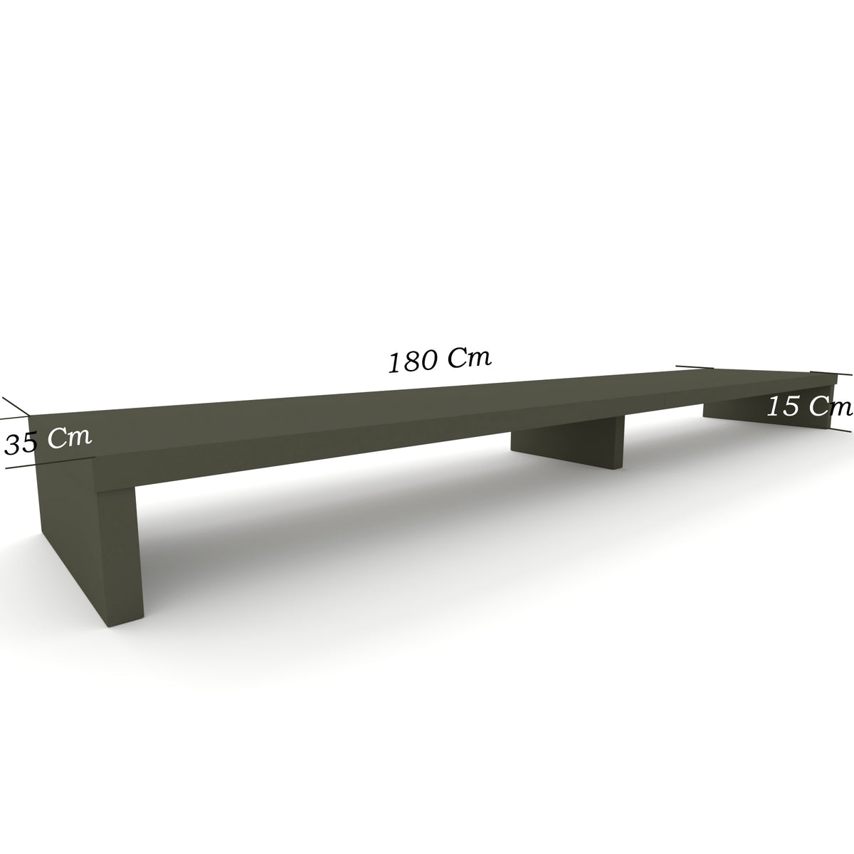 Elevador Doble TV de Madera 120-180 x 35 x 15 cm Soporta +100 Kg. - Henor
