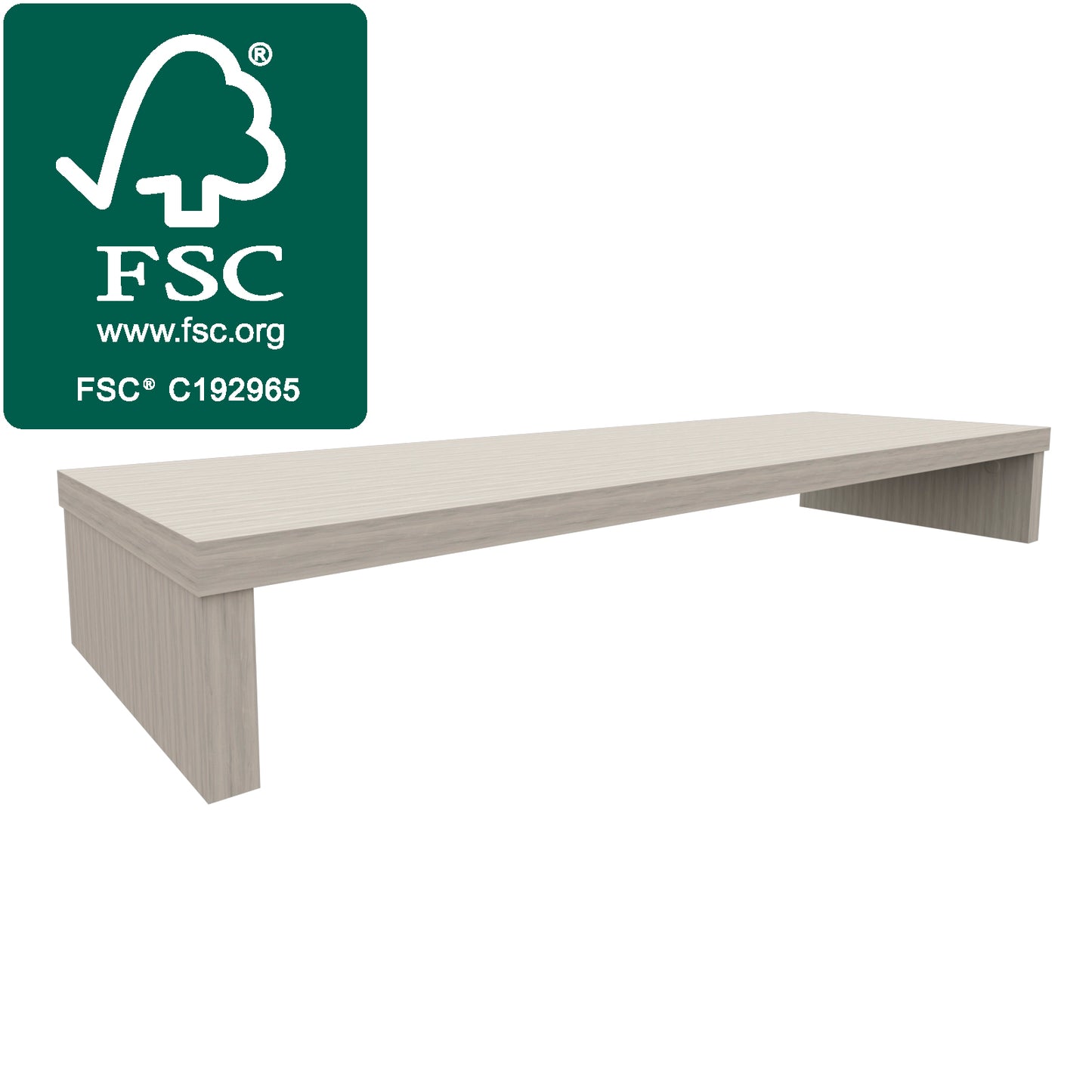 Elevador TV Madera FSC® 90/110 x 35 x 15 cm Grafito/Roble Stel. - Henor