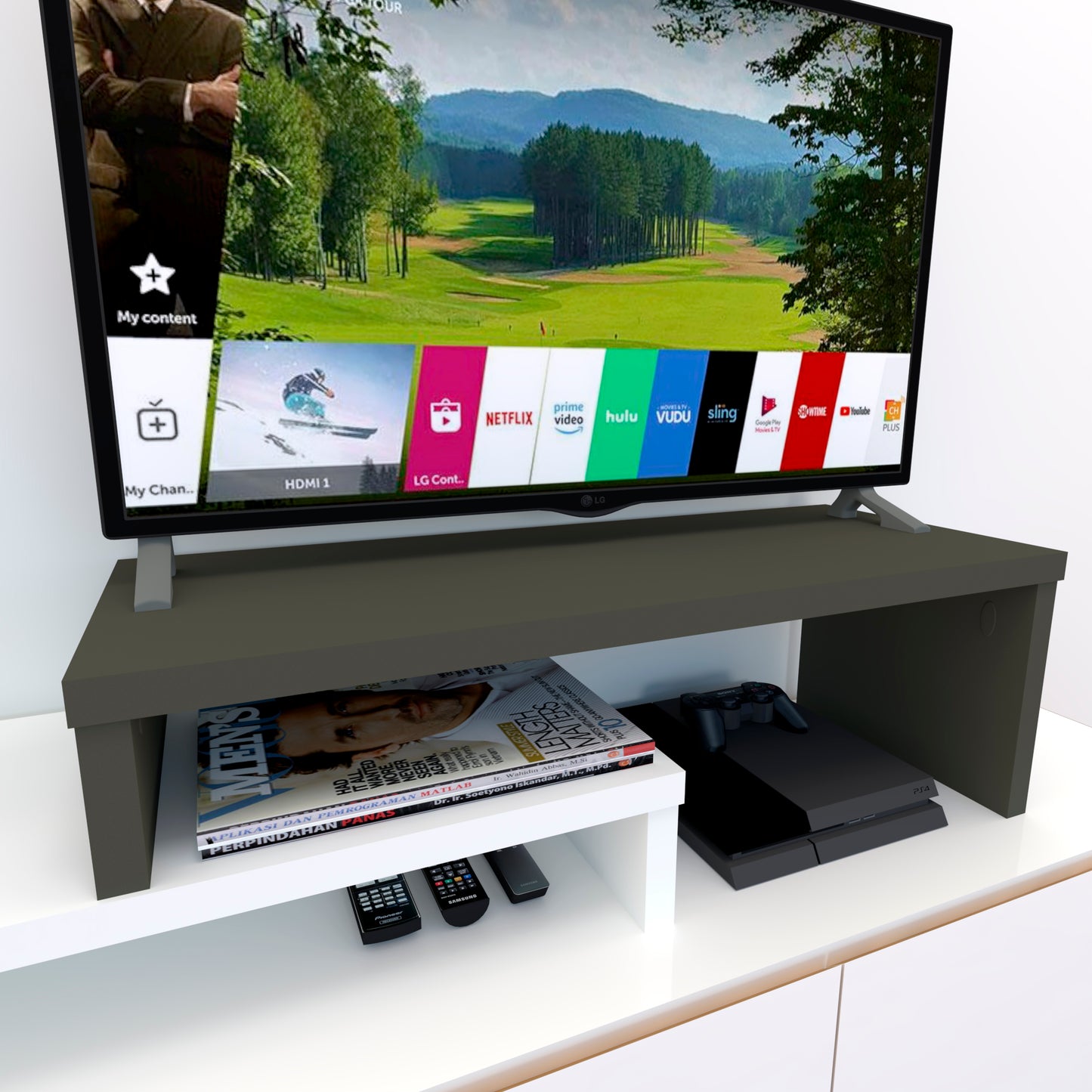 Mueble TV Escalera Personalizado Custom - Henor