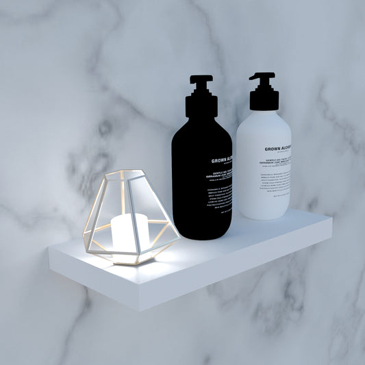 Balda Pared Madera FSC® Fondo 25 cm. Carga 20 kg Blanco - Henor