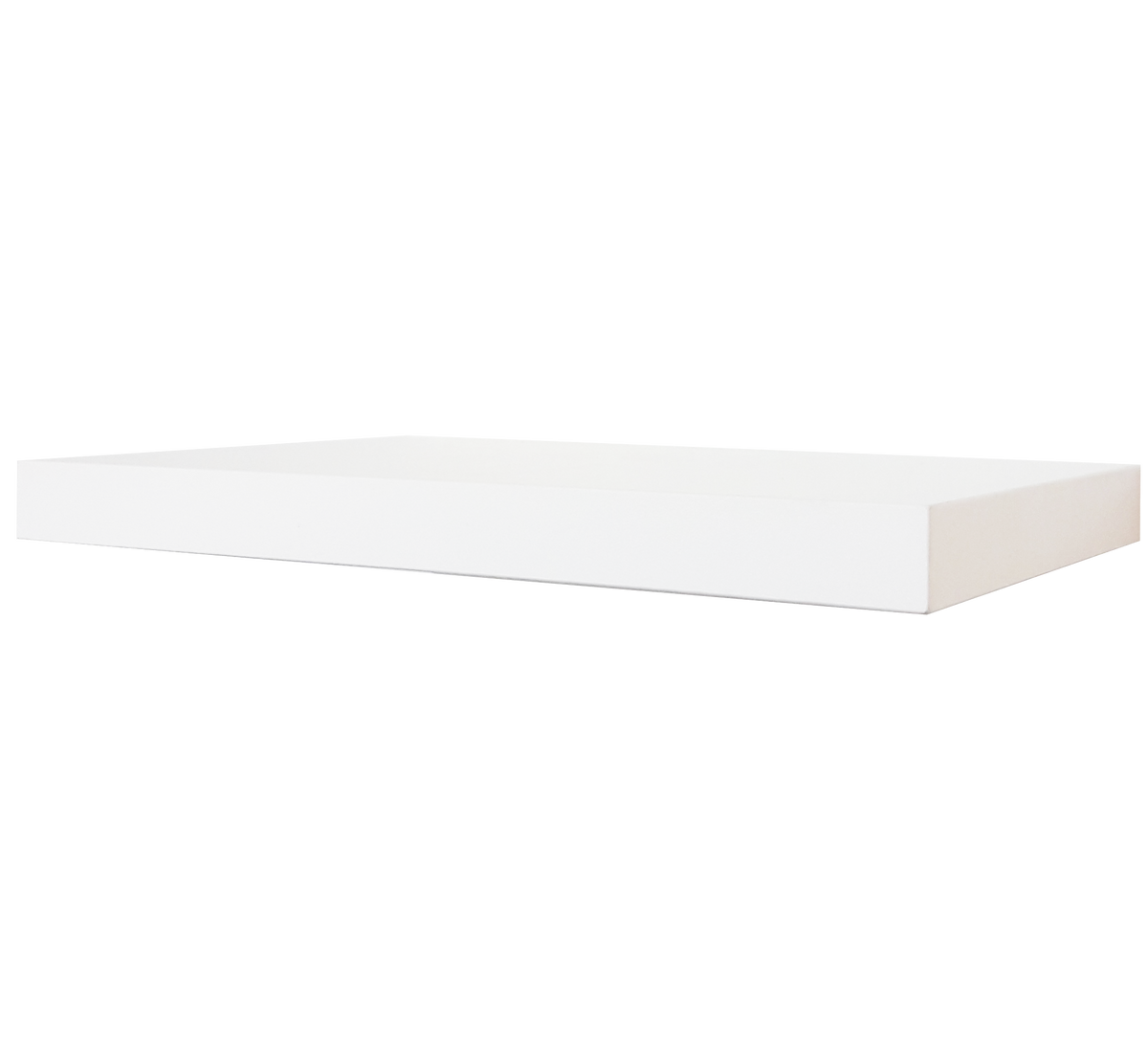 Balda Pared Herraje Oculto en Madera Blanco. Gran capacidad de Carga. Diversas Medidas. - Henor Mobiliario