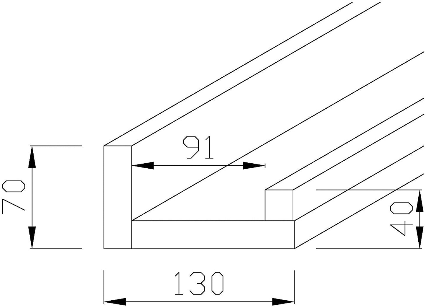 Estante Pared para Cuadros, Balda Baño, Cocina, Madera. - Henor Mobiliario