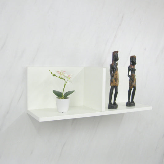 Estante Pared con Divisor Madera 70-110 x 22 x 25 Cm. Blanco. - Henor  Mobiliario