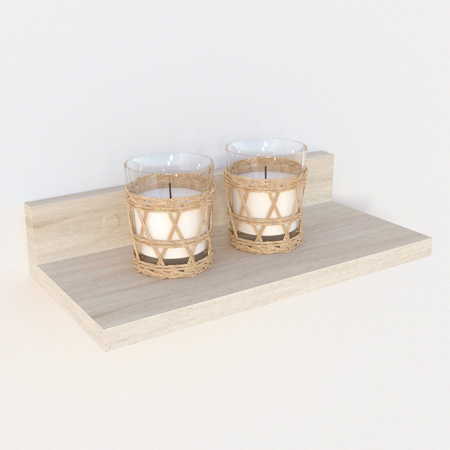 Conjunto 3 Baldas pared 35/55 x 17 x 7,5 cm. - Henor Mobiliario