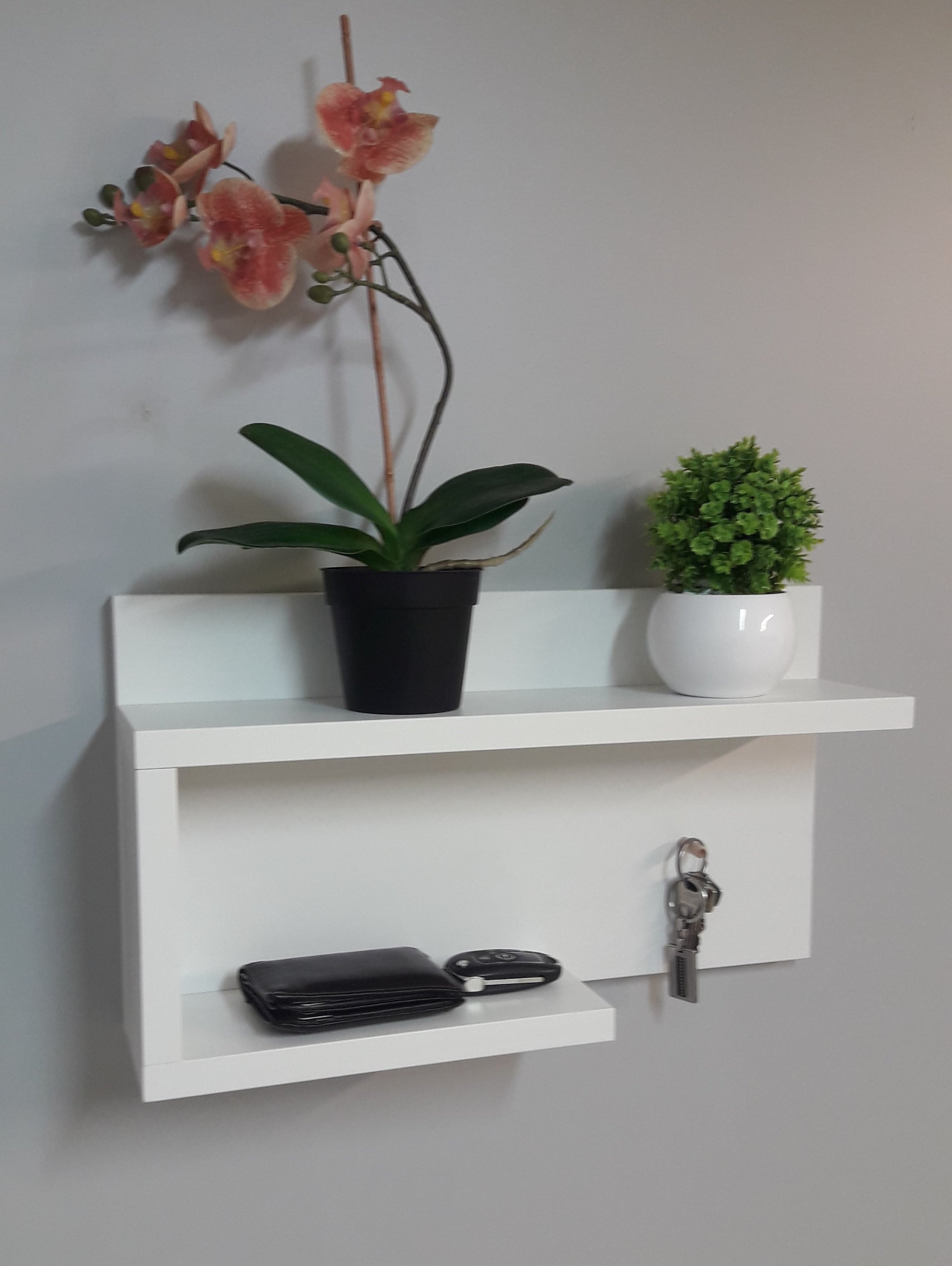 Estante en C - Organizador Recibidor – Estantería Hall en C 45*25*12 Cm. - Henor  Mobiliario