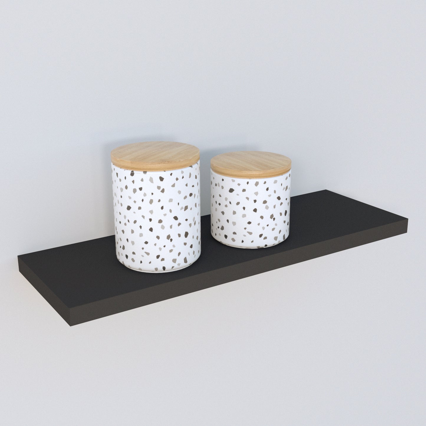 Balda pared con herraje oculto Carga 25-30 kg. Grafito - Henor Mobiliario