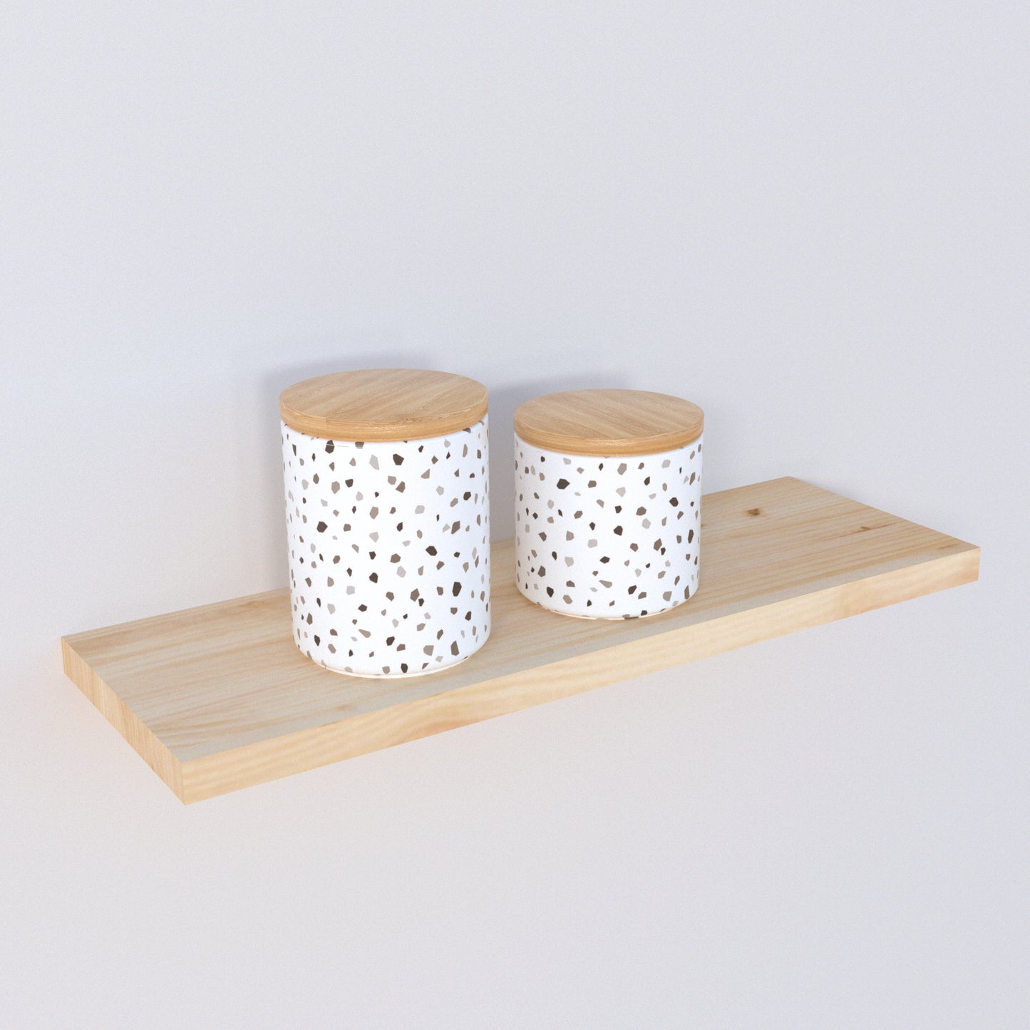 Balda pared Pino natural con herraje oculto Carga 20/30 kg. - Henor Mobiliario