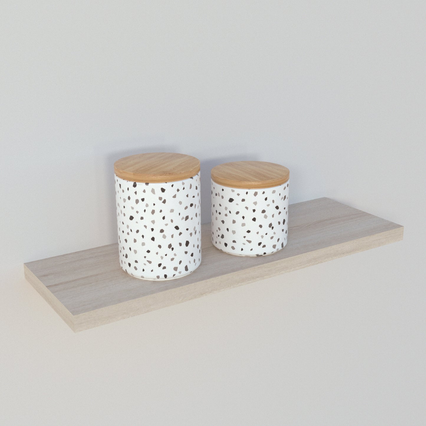 Balda pared 30/100 x 20 x 3 cm herraje oculto. Carga 20kg Roble Stel - Henor Mobiliario