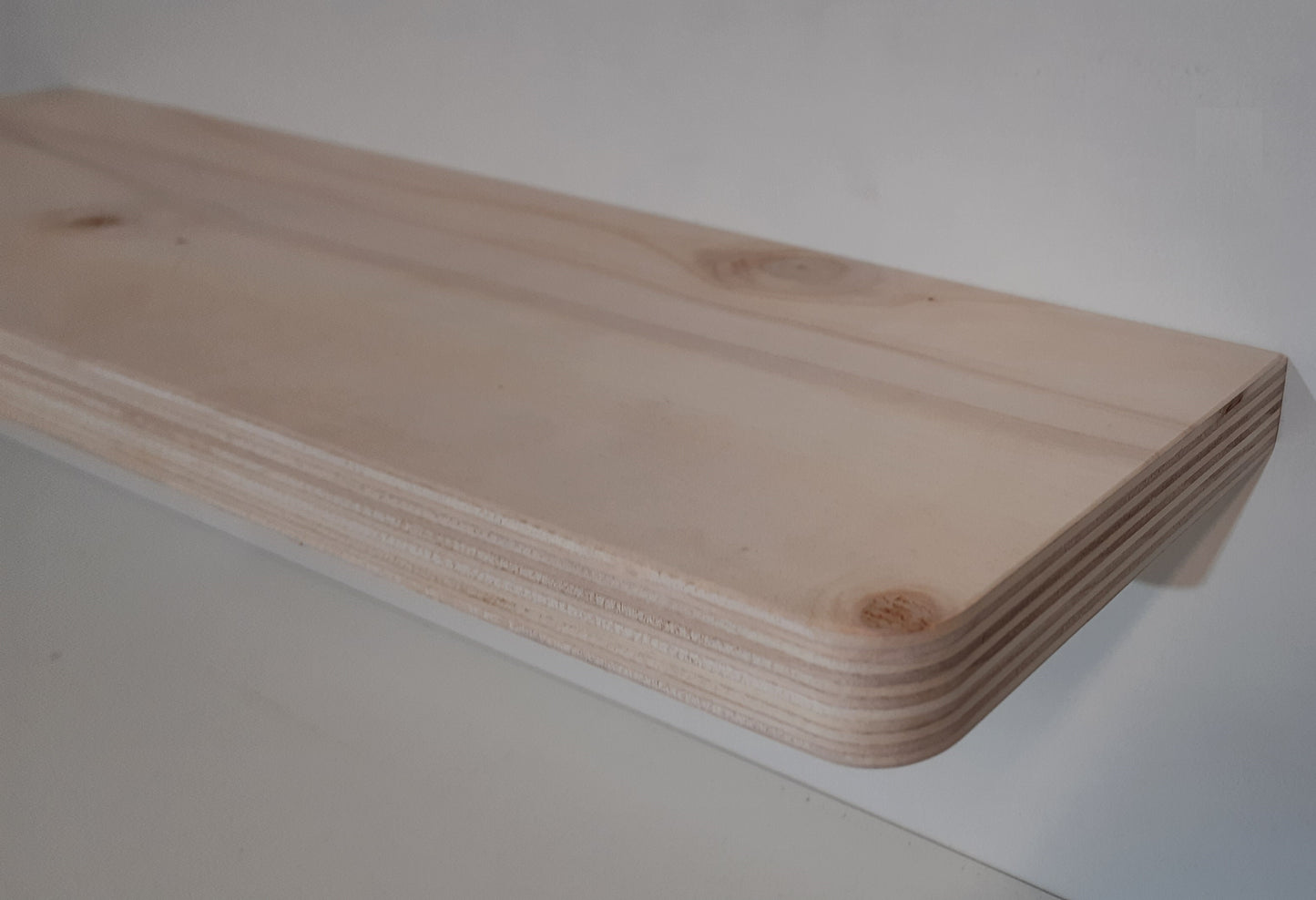 Balda Pared, Estante Flotante Madera Esquinas redondeadas Multicapa CH. Diversas Medidas carga 25 Kg - Henor Mobiliario