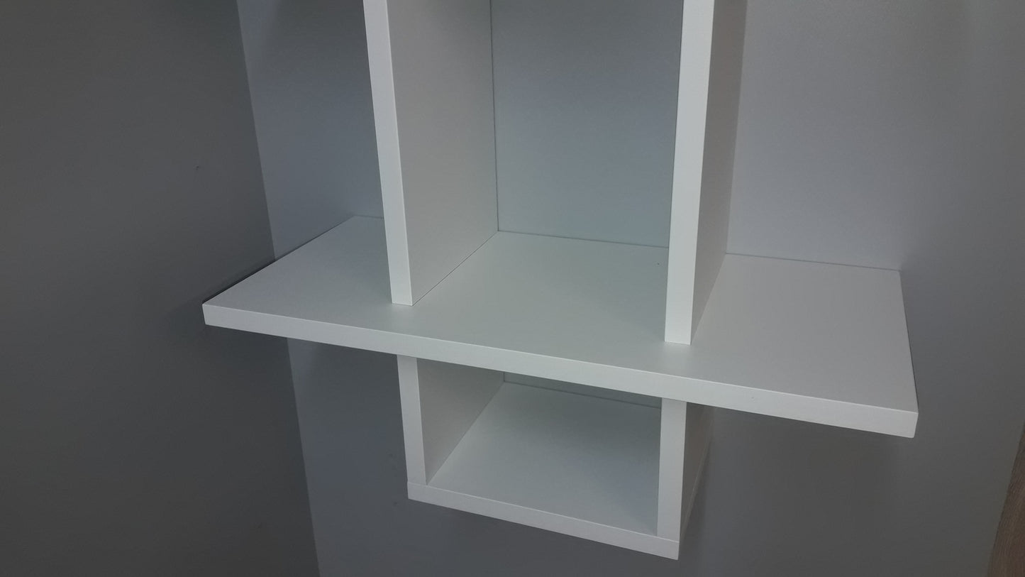 Estantería Mod. baldas en cruz Blanco - Henor Mobiliario