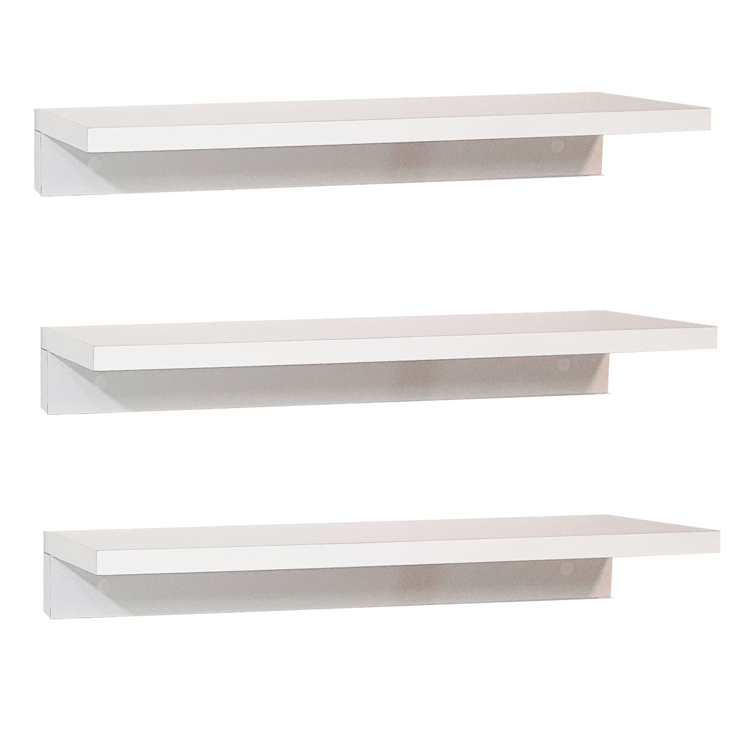 Conjunto 3 Baldas pared 35/55 x 17 x 7,5 cm. - Henor Mobiliario