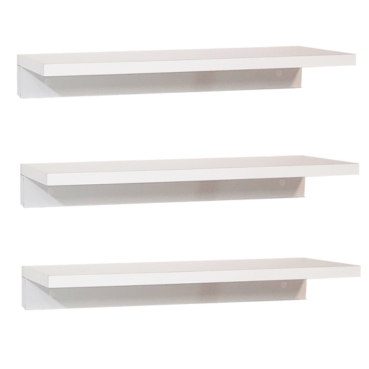 Conjunto 3 Baldas pared 35/55 x 17 x 7,5 cm. - Henor  Mobiliario