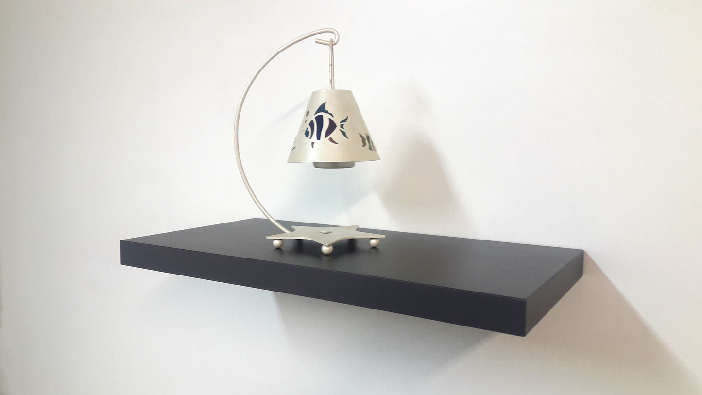 Balda pared Grafito 30-100 x 20 x 3 cm con herraje oculto. - Henor Mobiliario