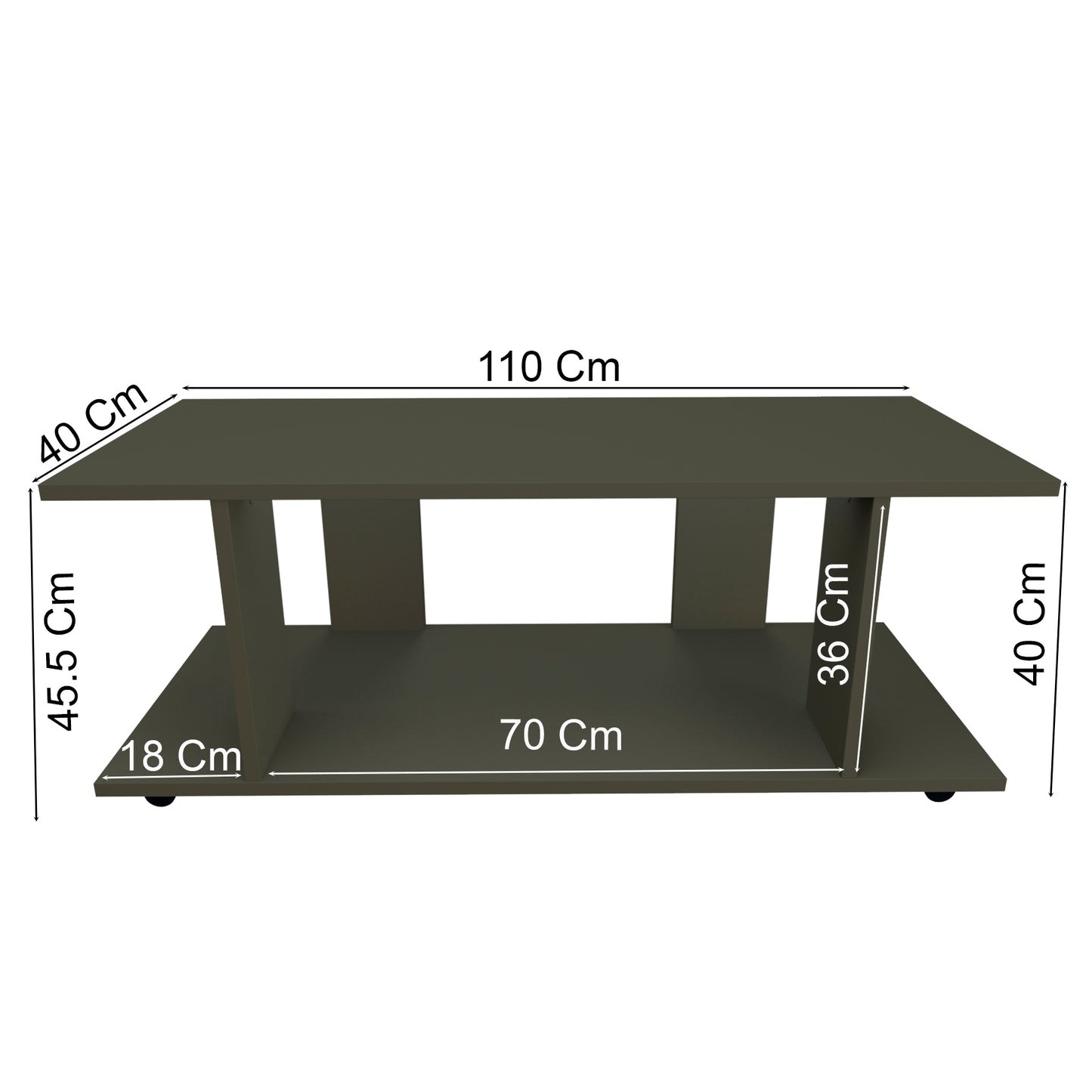 Mesa Baja con Ruedas Giro 360º con freno. Mod. Pilar. 80 a 110 Cm. Altura 45.5 Cm. - Henor Mobiliario