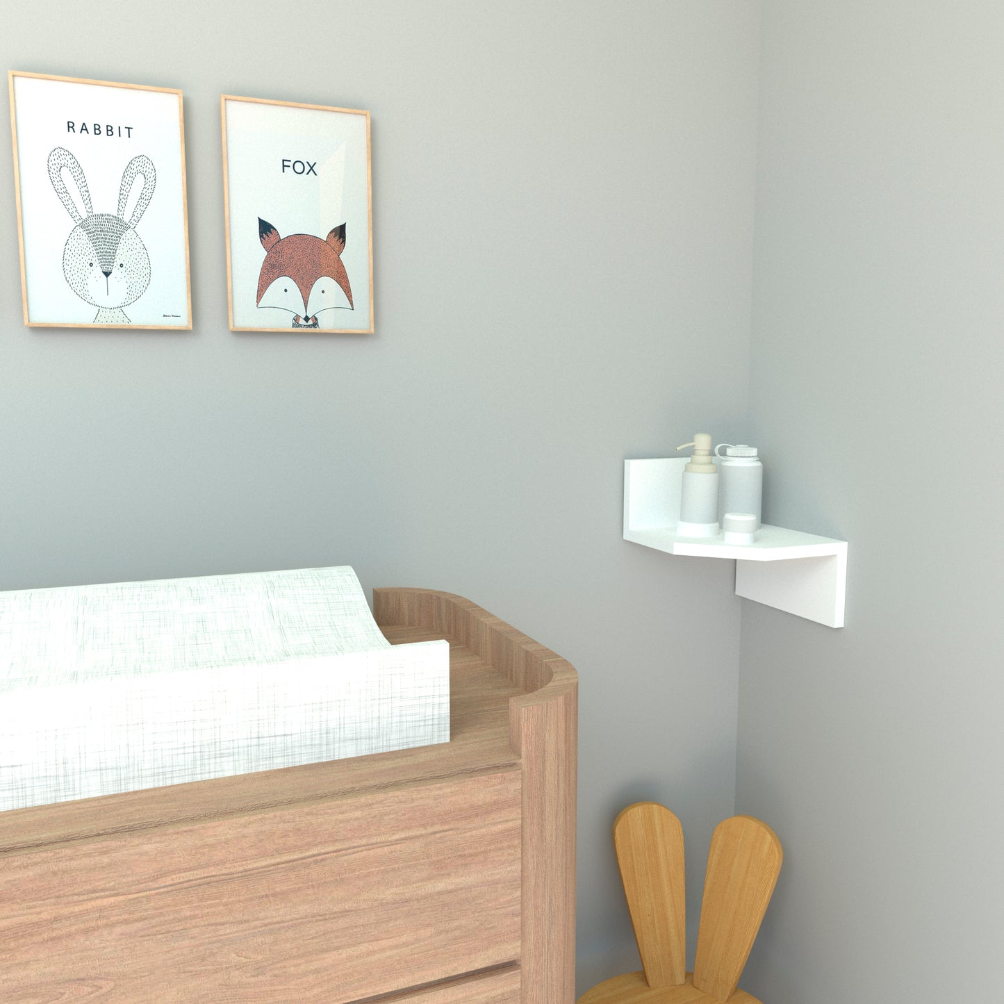 Estantería de Rincón Zig Zag Mod. 20/26 Blanco. - Henor Mobiliario