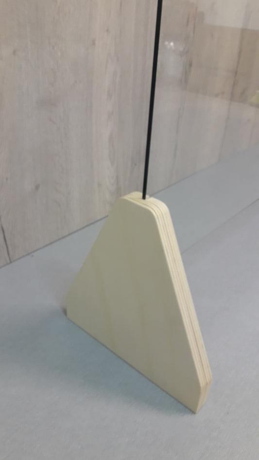 Mampara Protección Mostrador Cristal Templado. Pantalla Protección. Acabado Natural - Henor  Mobiliario