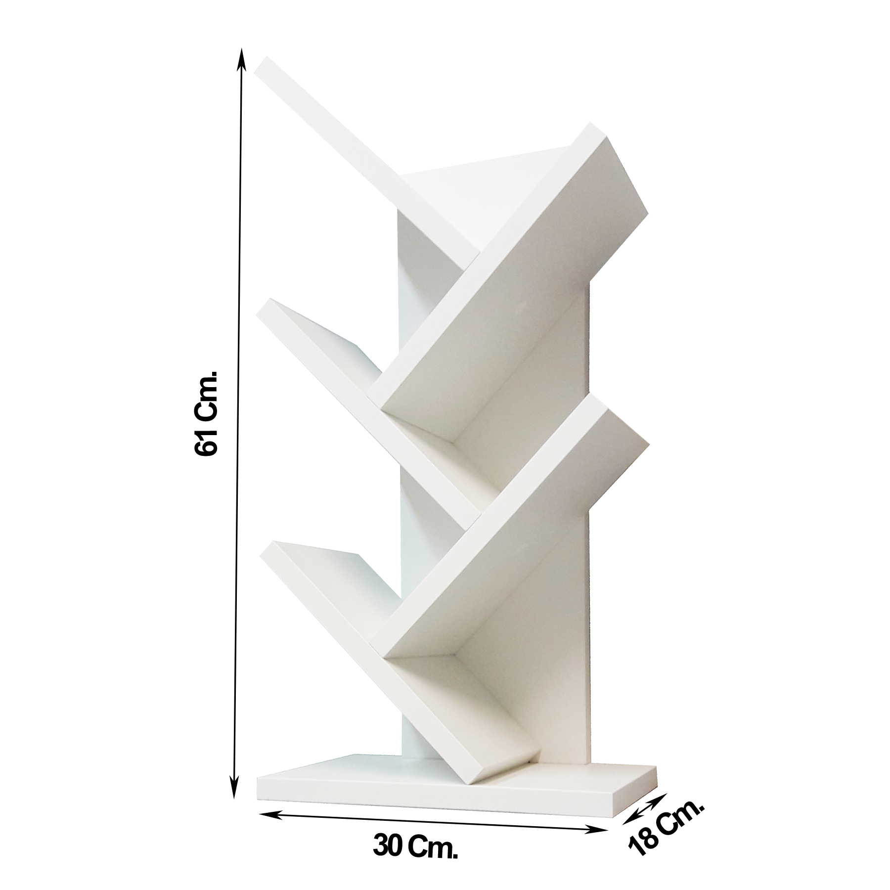 Estantería Mod. árbol. Blanco, Grafito, Gris. FSC® - Henor
