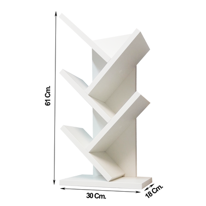 Estantería Mod. árbol. Blanco, Grafito, Gris. FSC® - Henor