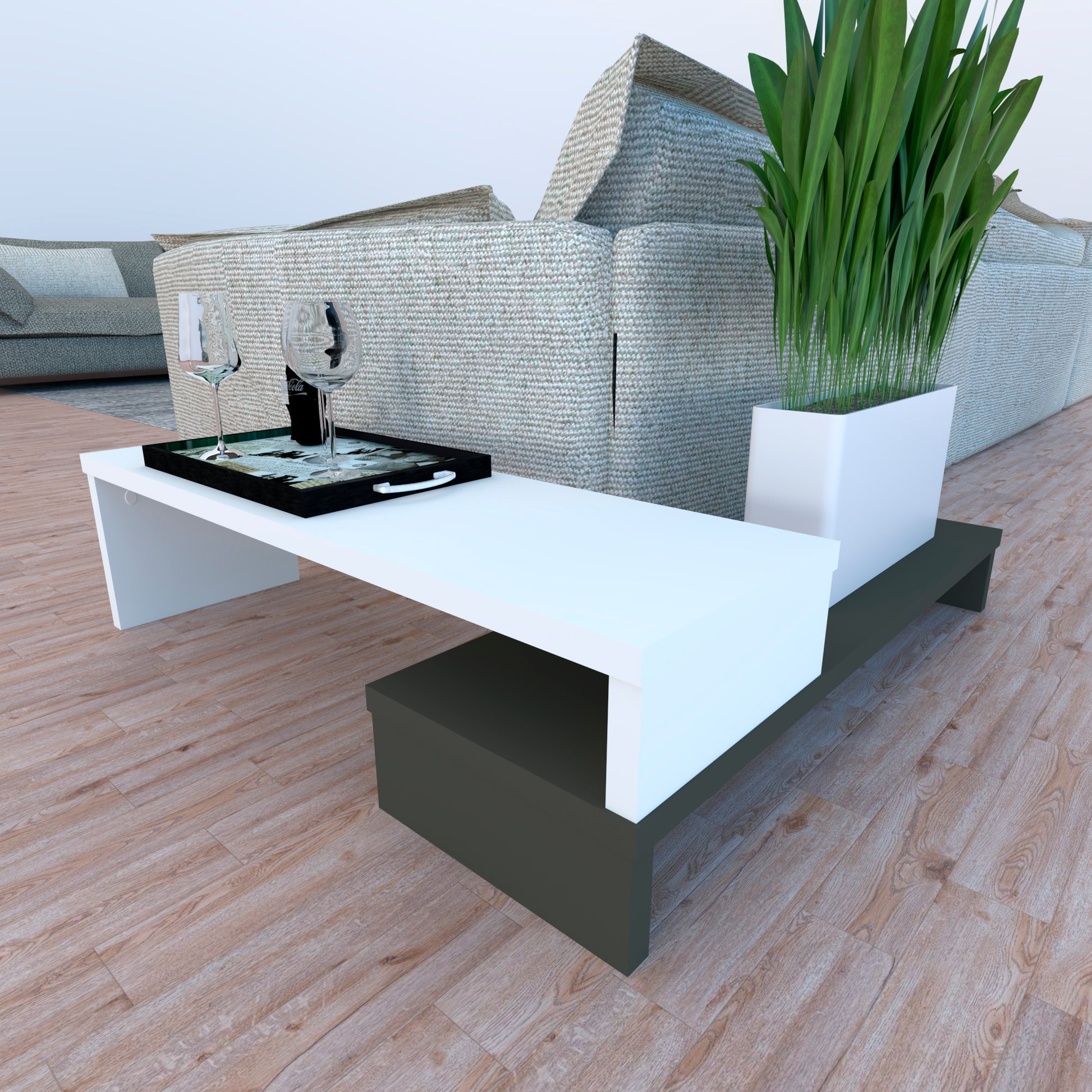 Mueble TV Escalera Personalizado Custom - Henor