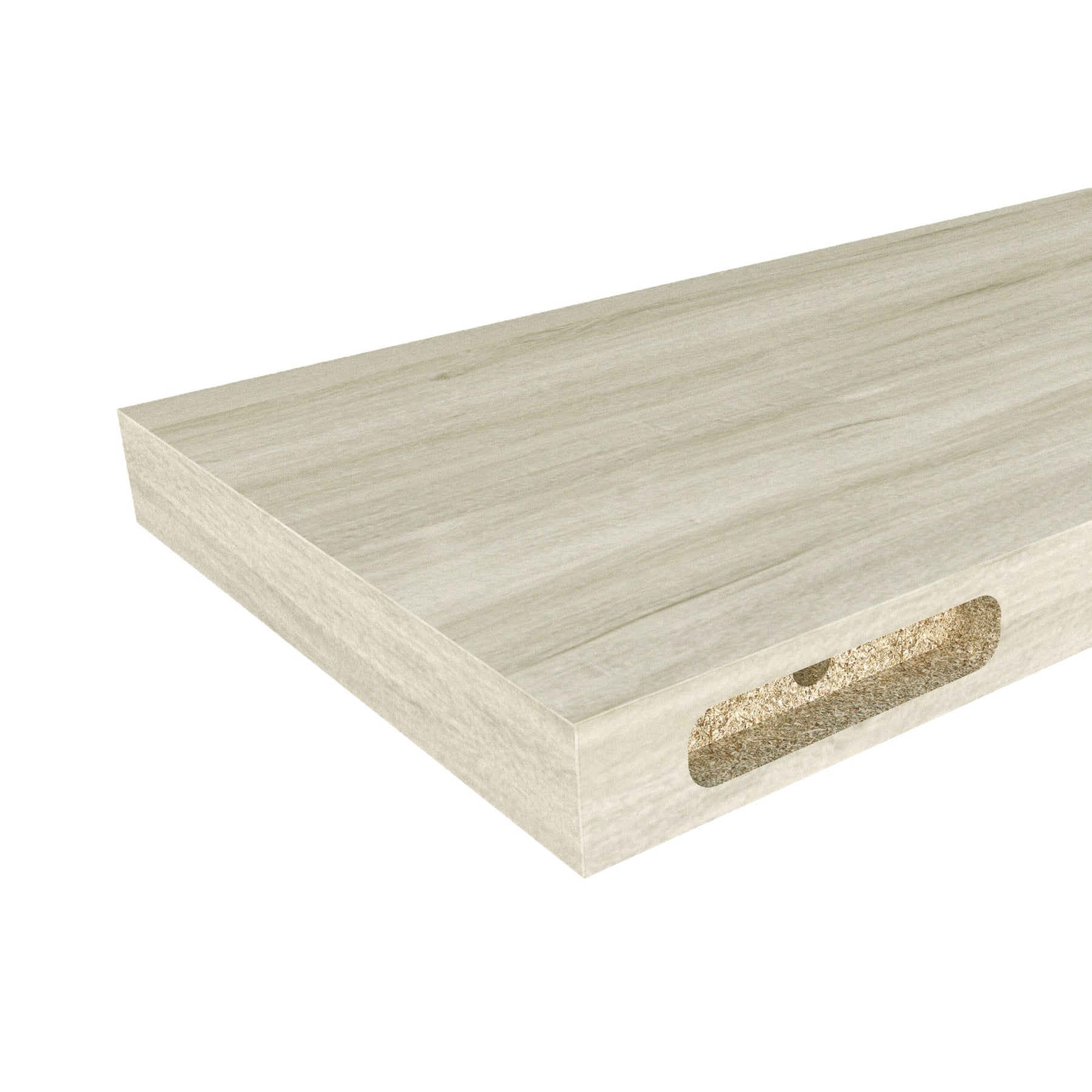 Balda pared 30/100 x 20 x 3 cm herraje oculto. Carga 20kg Roble Stel - Henor