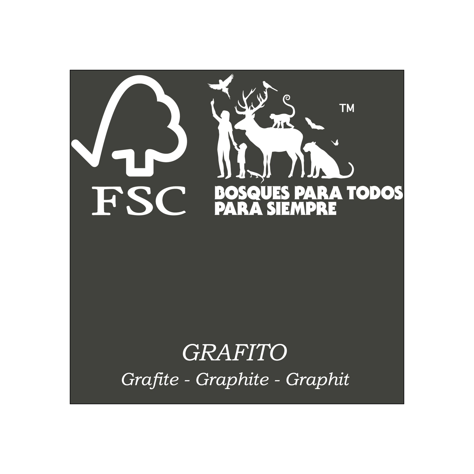 Estantería Mod. árbol. Blanco, Grafito, Gris. FSC® - Henor