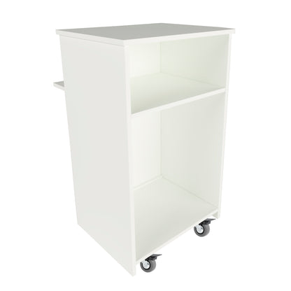 Mostrador Ega Ruedas. 62-82 x 50/65 x 102 cm. 4 Ruedas con Giro y Freno Max. 135kg. Ideal Oficina. Comercio. Clínica. Blanco.