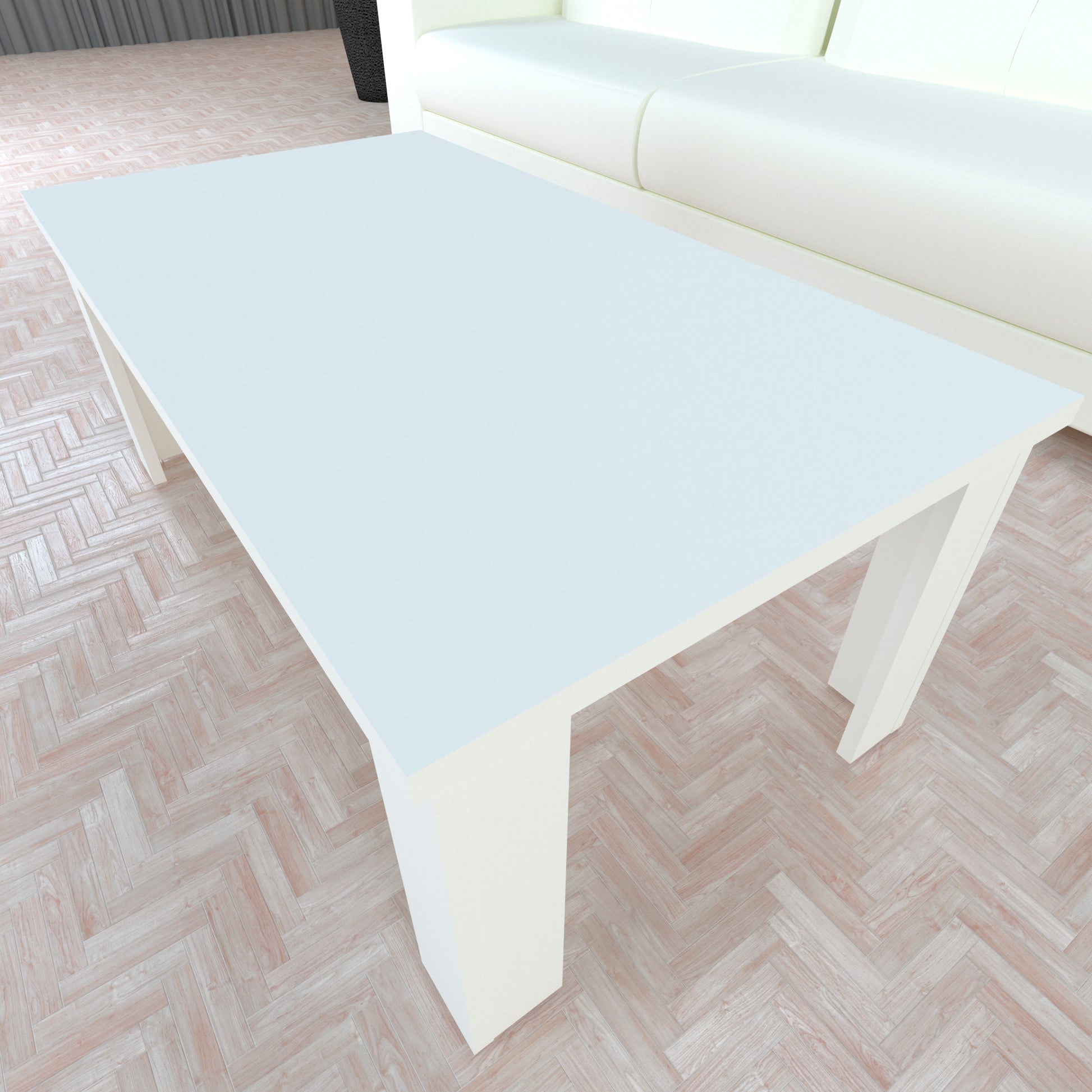 Mesa Baja Madera 80/110 x 60 x 44 cm Blanco y Grafito - Henor