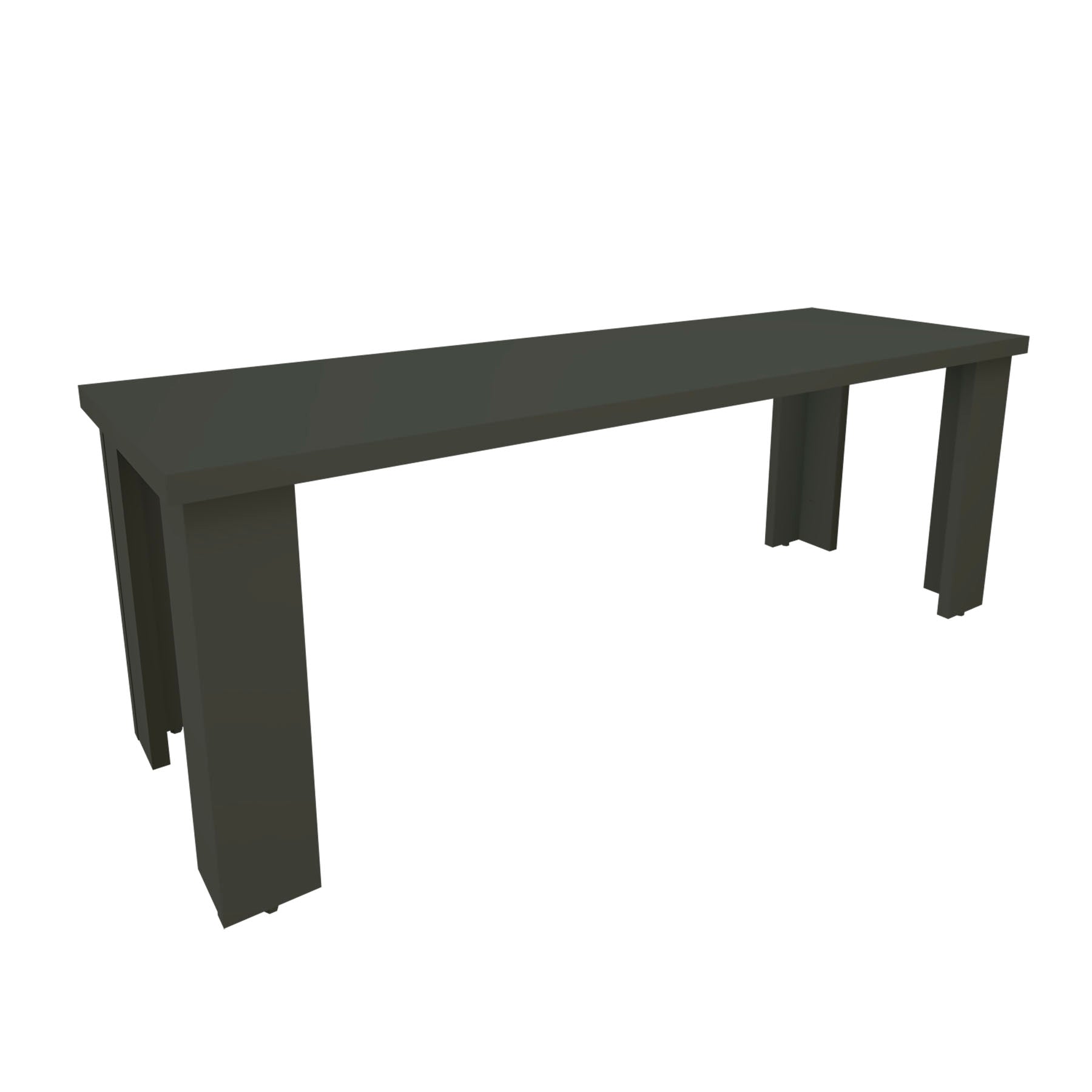Mesa Baja Madera 40/120 x 40 x 44 cm Blanco Grafito - Henor  Mobiliario