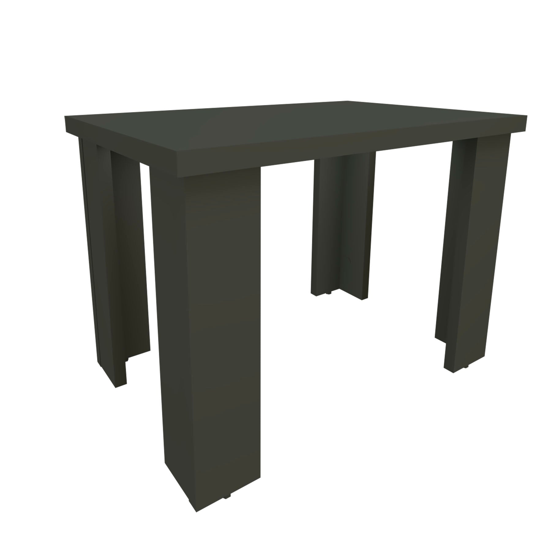 Mesa Baja Madera 40/120 x 40 x 44 cm Blanco Grafito - Henor  Mobiliario