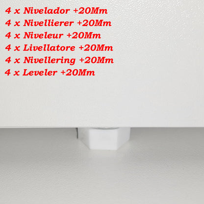 Mesa Baja Madera 40/120 x 40 x 44 cm Blanco Grafito - Henor  Mobiliario