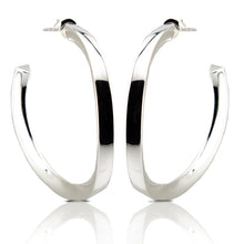 Lade das Bild in den Galerie-Viewer, Pendientes Aro-Criolla en cuadrado 4mm en Plata de Ley S925. PD2316826P - Henor
