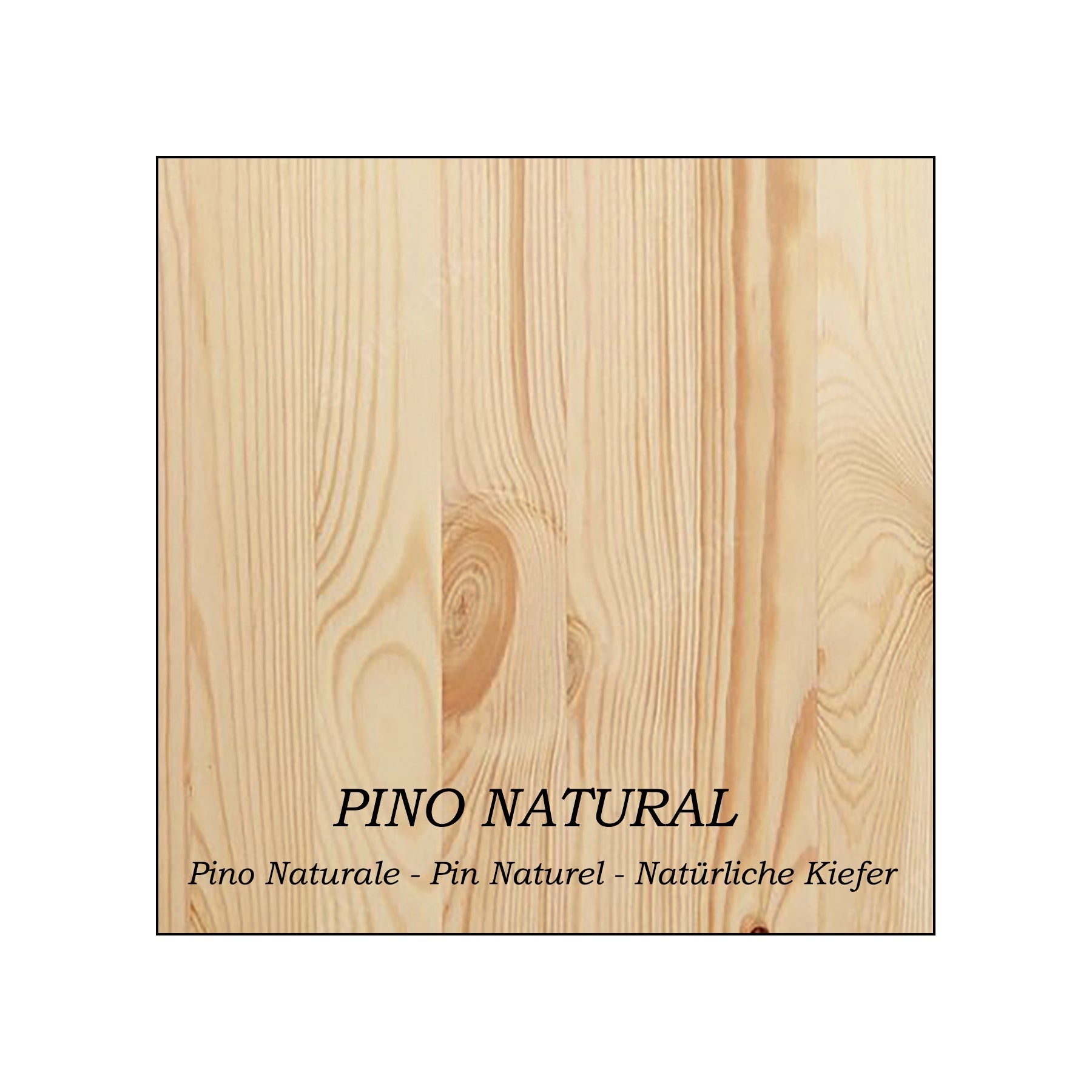 Balda pared Pino natural con herraje oculto Carga 20/30 kg. - Henor