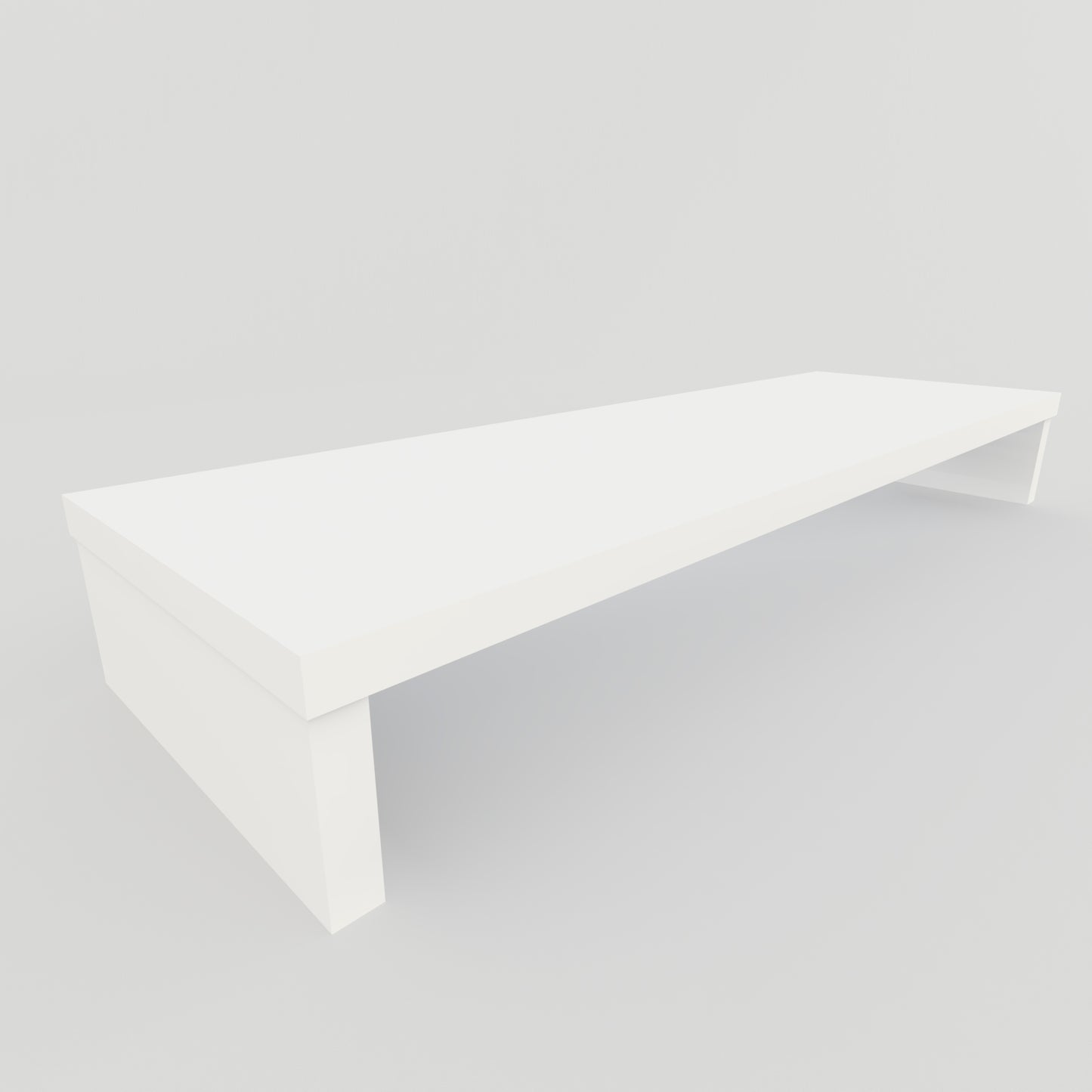 Alzata TV 90/110 x 35 x 15 cm Mobile tv bianco.