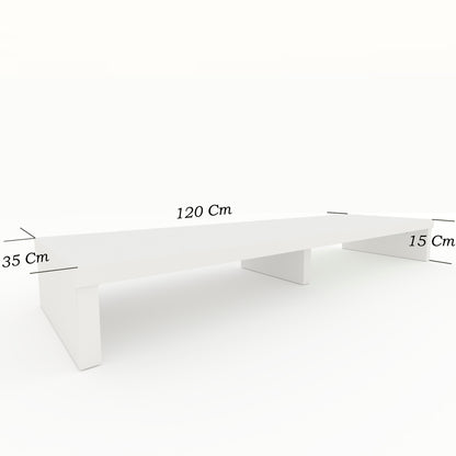Elevador Doble TV de Madera 120-180 x 35 x 15 cm Soporta +100 Kg. - Henor