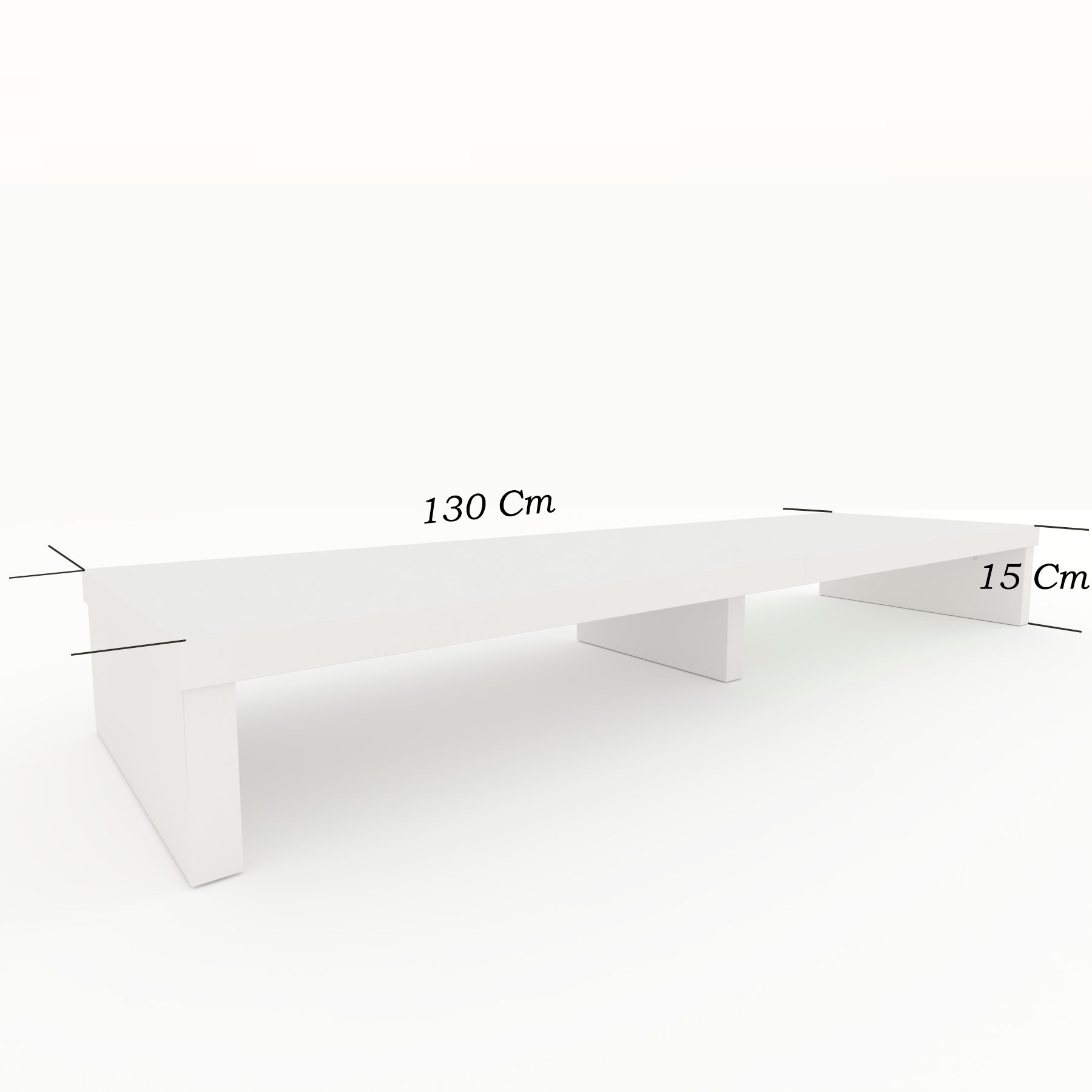 Elevador Doble TV de Madera 120-180 x 35 x 15 cm Soporta +100 Kg. - Henor