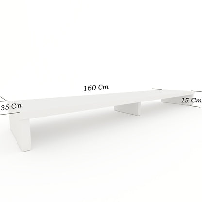 Elevador Doble TV de Madera 120-180 x 35 x 15 cm Soporta +100 Kg. - Henor